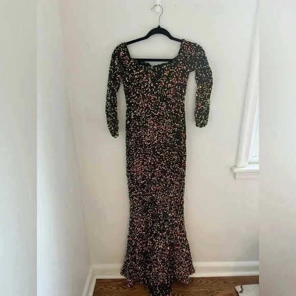 Beaded Colourful Long Dress  NWT - Picture 4 of 5